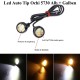 LED AUTO 23MM - 12V , 5730 ALB + GALBEN , 2 BUC/SET