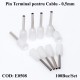 PIN TERMINAL DE CABLU E0508 ALB , 100BUC/SET