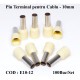 PIN TERMINAL DE CABLU E10-12 CREM , 100BUC/SET