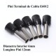 PIN TERMINAL DE CABLU E1508 NEGRU , 100BUC/SET