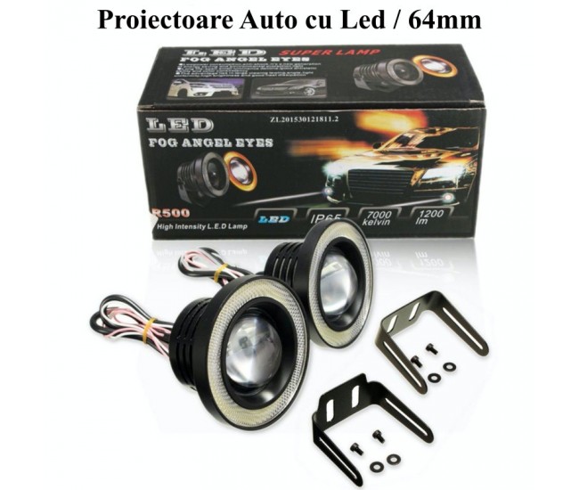 PROIECTOR AUTO CU LED 10W / 64MM / 3200LM