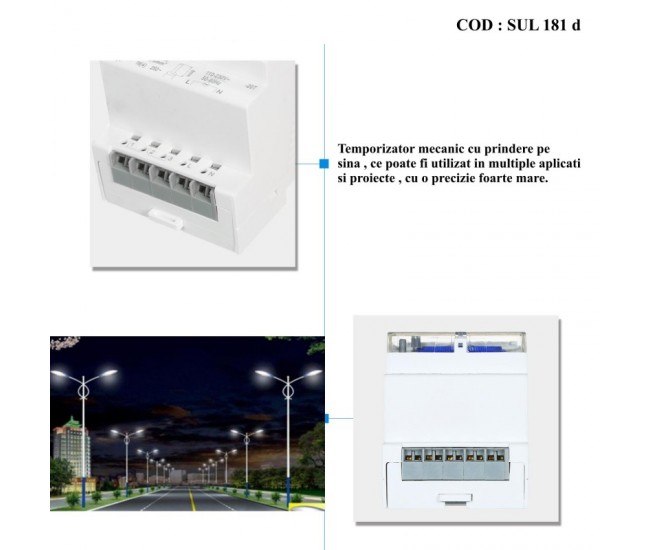 TEMPORIZATOR MECANIC DE PANOU, SUL-181-D