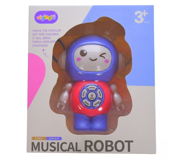 Robot de jucarie muzical, cu muzica si sunete, multicolor - 1139067