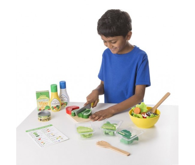 Set de joaca din lemn salate delicioase melissa and doug