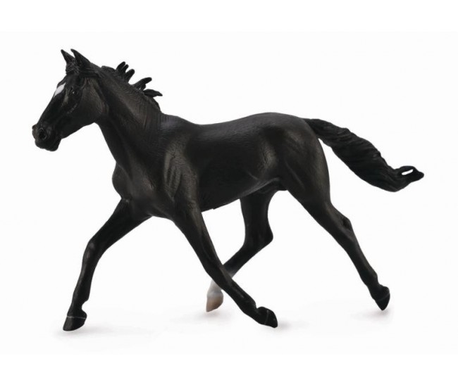 Figurina armasar standardbred pacer black collecta