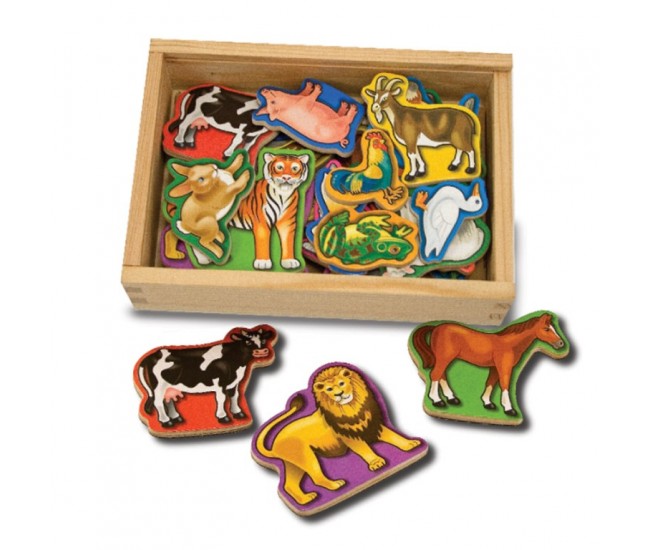 Animale de lemn cu magneti melissa and doug