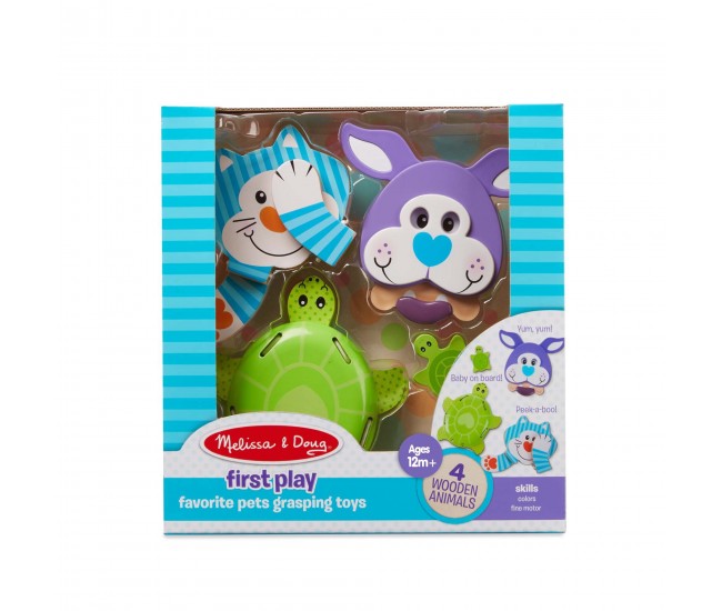 Set 3 jucarii pentru motricitate animale de companie - melissa & doug