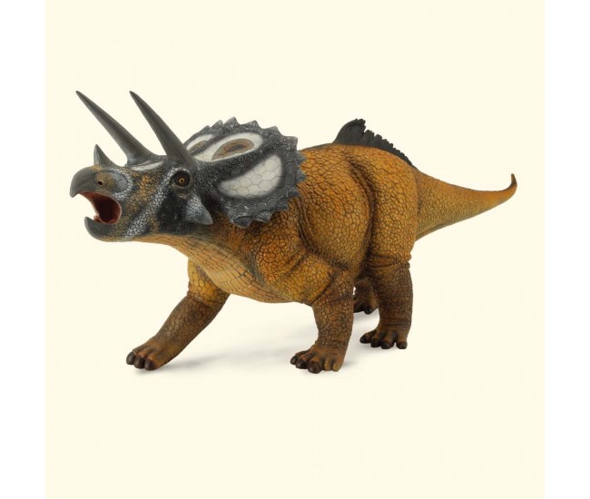 Figurina dinozaur triceratops pictata manual scara 1:15 collecta