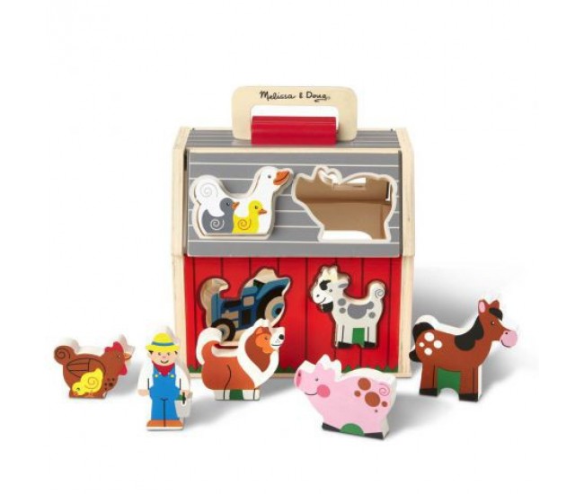 Sortator de forme ferma animalelor - melissa & doug