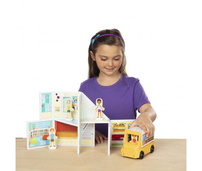 Set magnetic de joaca la scoala - melissa & doug