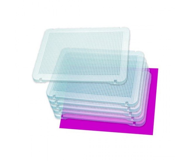 Set 6 tablite transparente pentru mozaic