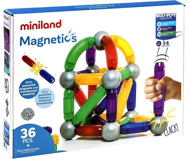 Joc de constructie magnetic miniland