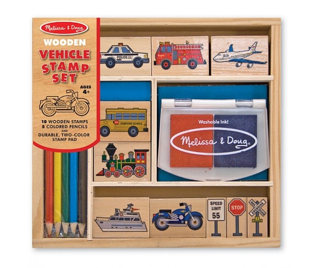 Set de stampile vehicule melissa and doug