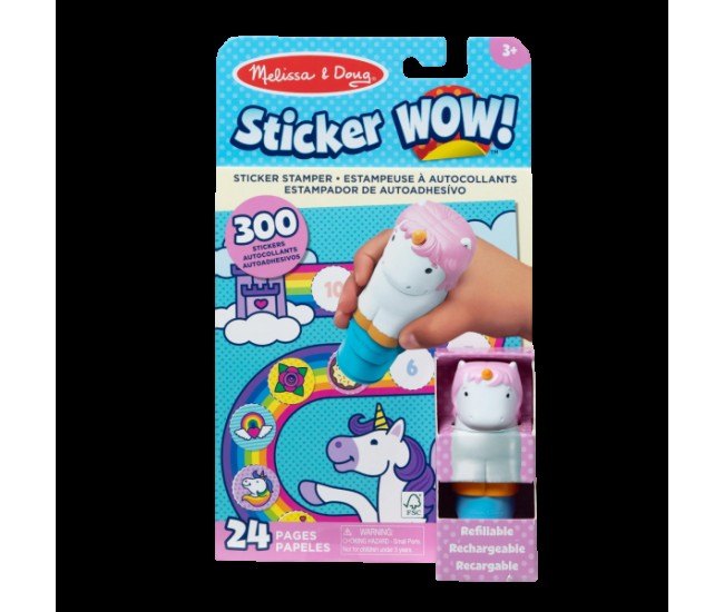 Activitati cu autocolante sticker wow unicorn