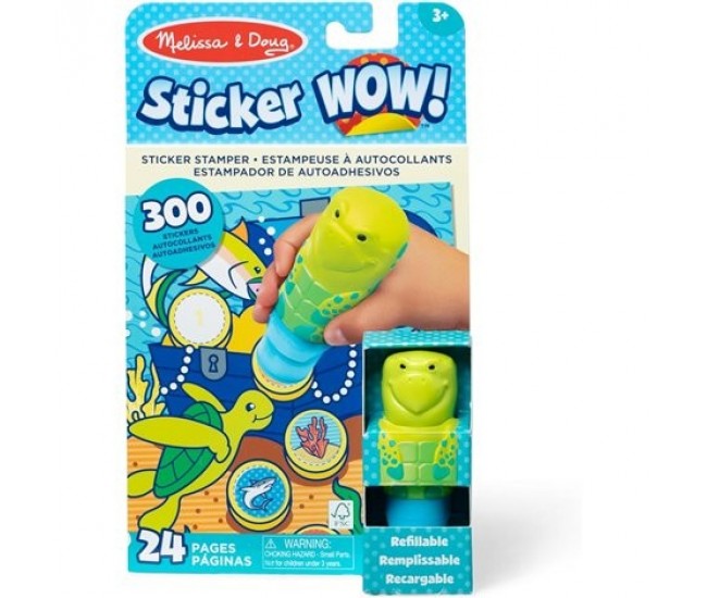 Activitati cu autocolante sticker wow testoasa