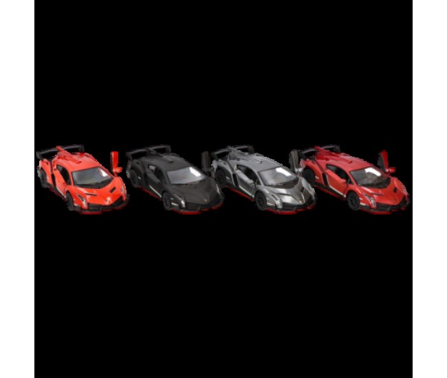 Masinuta lamborghini veneno, die-cast, scara 1 la 36, lungime 13 cm