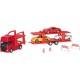 Camion die-cast transportor de masini scania v8, scara 1 la 60-64, lungime 29 cm