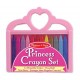 Set creioane colorate triunghiulare princess melissa and doug 12 buc