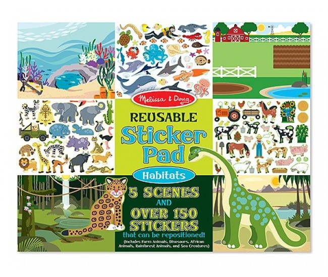 Colectia de abtibilduri reutilizabile habitate melissa and doug