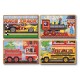 Set 4 puzzle lemn in cutie vehicule melissa and doug