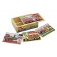 Set 4 puzzle lemn in cutie vehicule melissa and doug