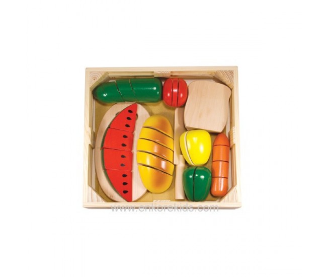 Joc din lemn alimente de feliat melissa and doug