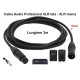 Cablu Audio XLR Tata-XLR Mama Prof - 6mm / 3m