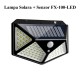 Lampa de Perete Solara 100 Led + Senzor