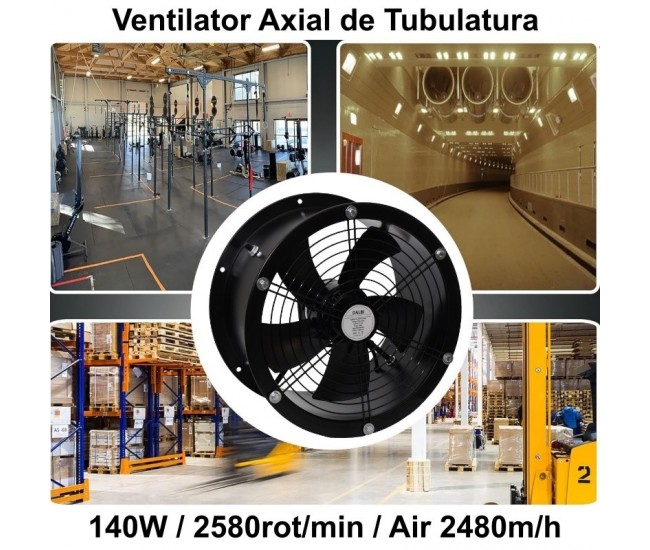 Ventilator Axial de Tubulatura 300mm / 140W - YWF-300