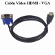 Cablu Video HDMI la VGA / 1,5m