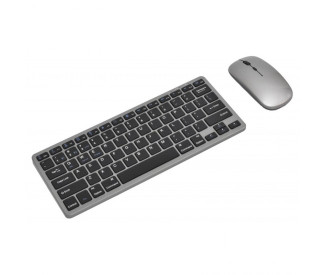 Set Tastatura Slim cu Mouse Wireles si Bluetooth WB-8077