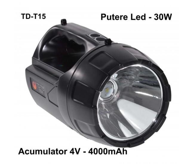 Lanterna T15 cu Led 30W Profesional