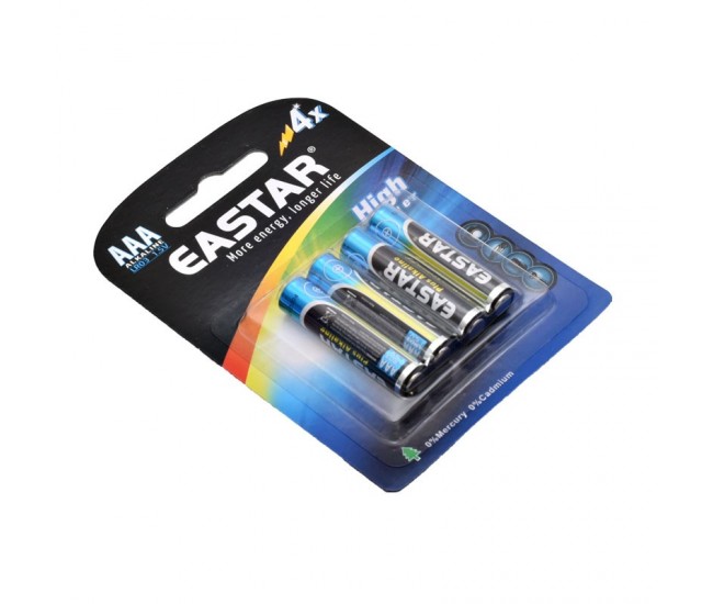 Baterie Eastar R3 - AAA 1,5V Alcalina High Performance - BL/4Buc