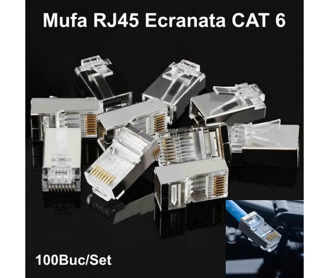 Mufa FTP-UTP Metal CAT6 100b/set