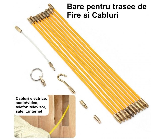 Bara din Fibra de Sticla pentru Cabluri/10m x 0,4mm