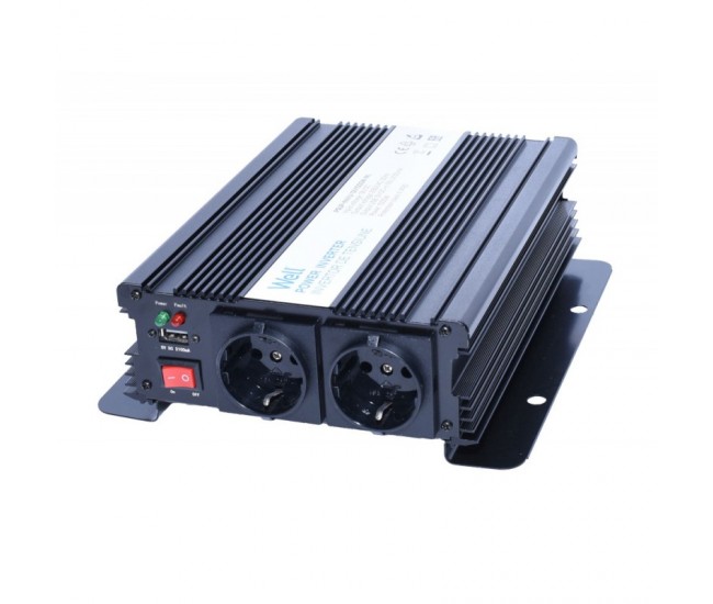 Invertor Auto 1000W, 12V-220V + USB