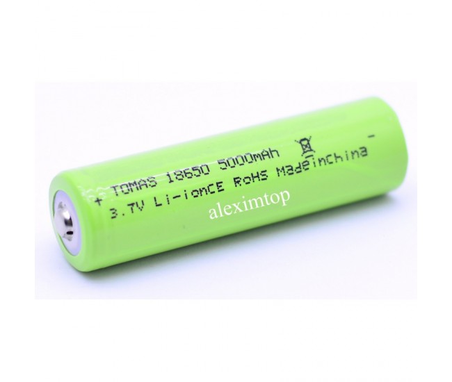 Acumulator Li-ion 3,7V - 5000mAh Tip Li-18650 Verde