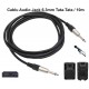 Cablu Audio Jack 6,3mm MO Tata-Tata Prof - 6mm / 10m