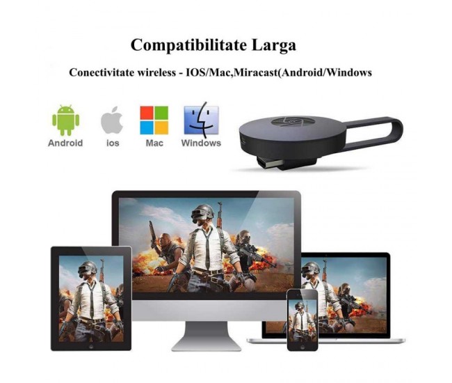 Media Player Chromecast TV - HDMI Streaming, Mira-Screen