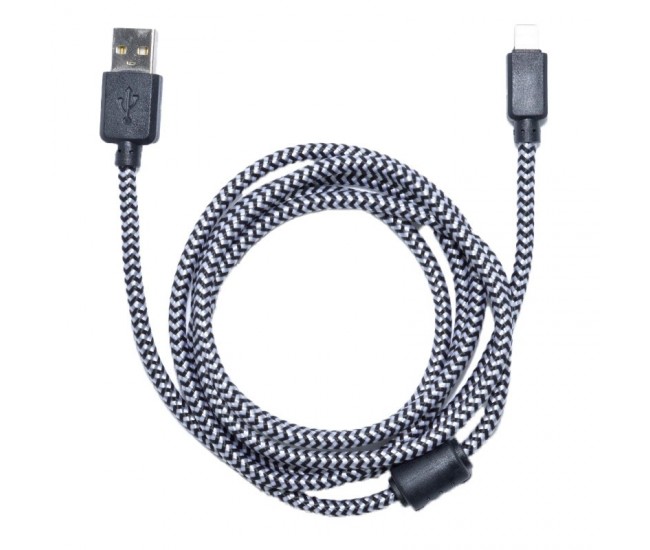 Cablu Panzat de Date USB - iPhone cu Filtru - 100 cm