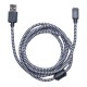 Cablu Panzat de Date USB - iPhone cu Filtru - 100 cm