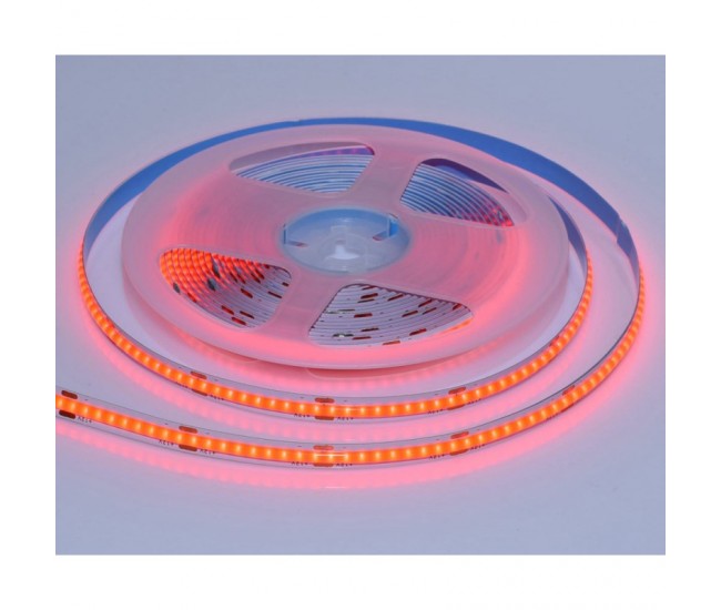 Banda COB Led Rosu - Flexibil - 252led/m - 12W/ml - Rola/5m