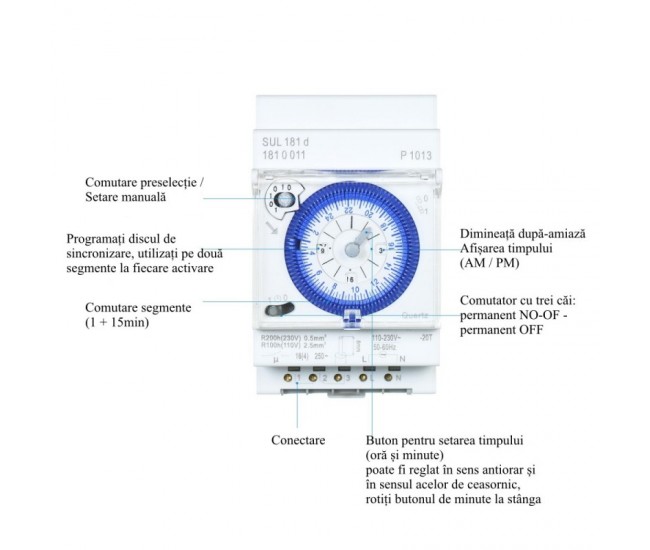 Temporizator Mecanic de Panou, SUL-181-d