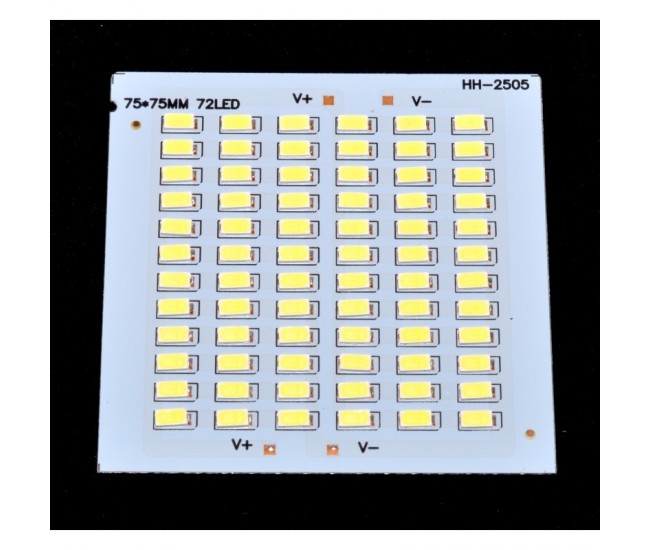 Placa cu Leduri SMD 75 x 75 x 72 Buc 12V/Putere 50W