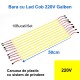 Bara cu Led Cob 220V Galben, 50cm x 10buc/set