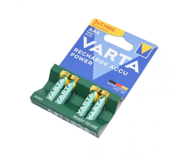 Acumulatori Reincarcabili Varta R3 AAA NI-MH 1000mAH, 4buc/set