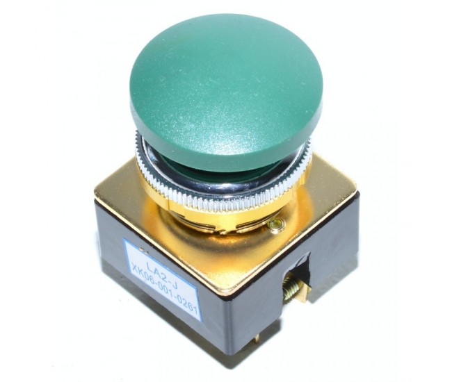 Buton motor Push fara retinere verde LA2-J