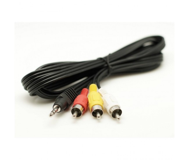 Cablu Auxiliar Jack 3,5mm Tata-3 Rca Tata/3m