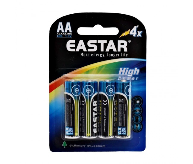 Baterie Eastar R6 - AA 1,5V Alcalina High Performance - BL/4Buc