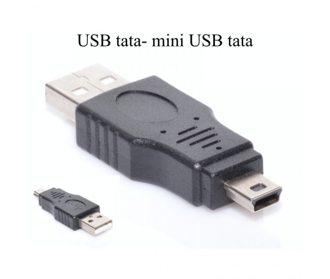 Adaptor Mini USB tata la USB tata